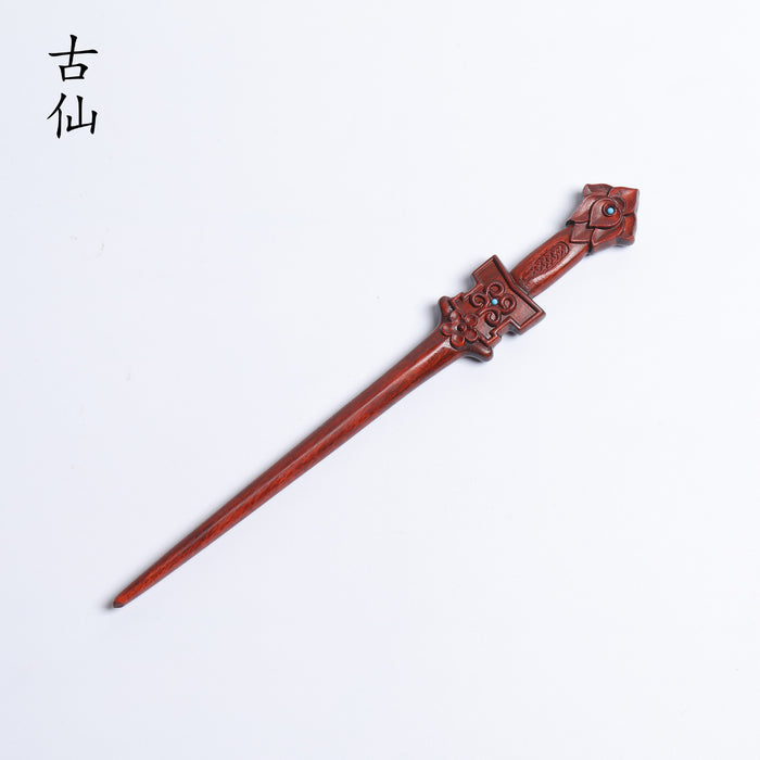 PF152 - 20cm Rosewood Sword Hair Sticks - Wholesale