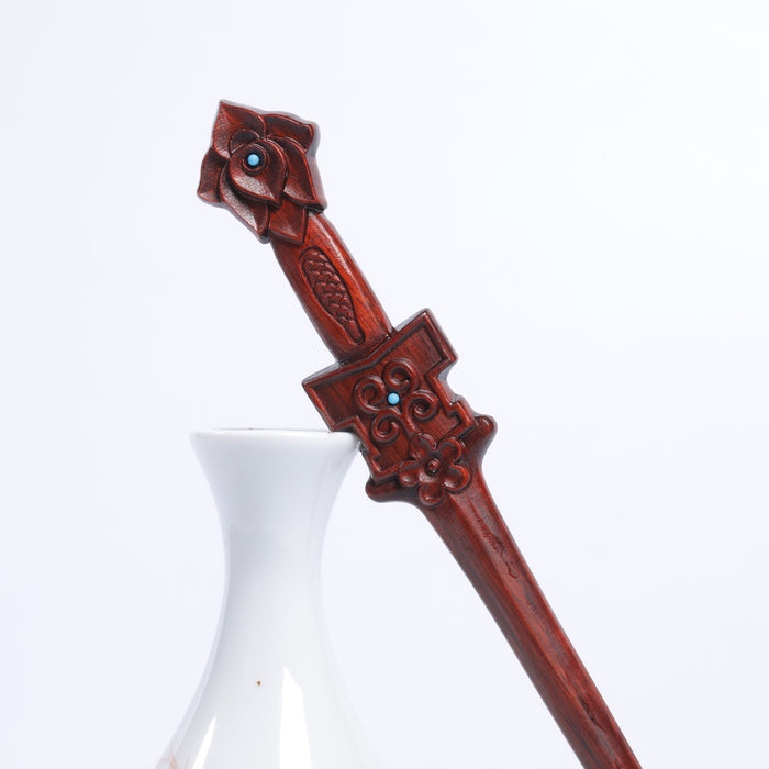 PF152 - 20cm Rosewood Sword Hair Sticks - Wholesale