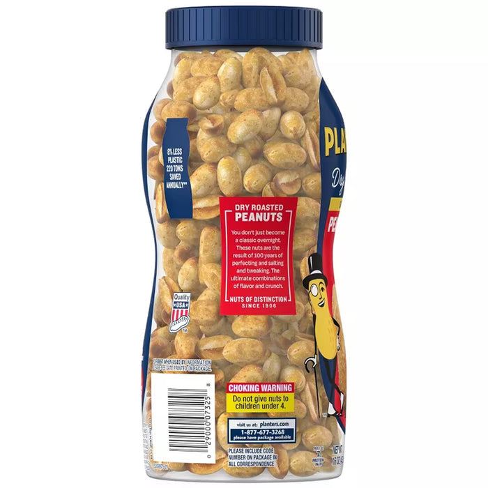 Planters Dry Roasted Peanuts – 16 oz – 12 Pack