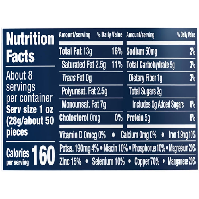 PLANTERS Lightly Salted Halves & Pieces Cashews - 8 oz - 12 Pack