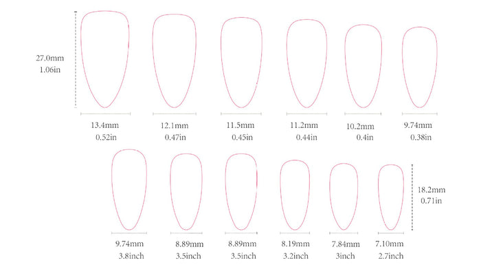 Press on nail W1470
