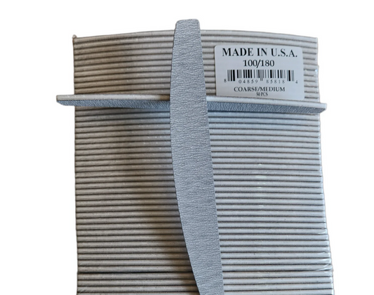 Professional Harbor Bridge Nail Files Grit 100/180 (50pcs in a Pack)