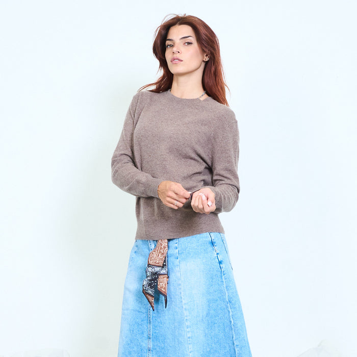 Pure wool fine knit sweater wholesale