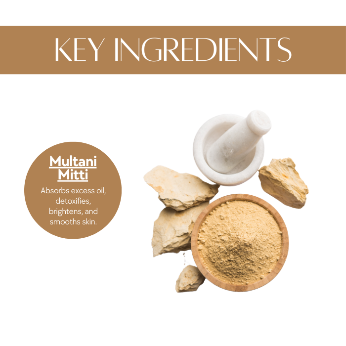 Purifying Clay Mask | Pure Multani Mitti | Detox | Clarify | Refine