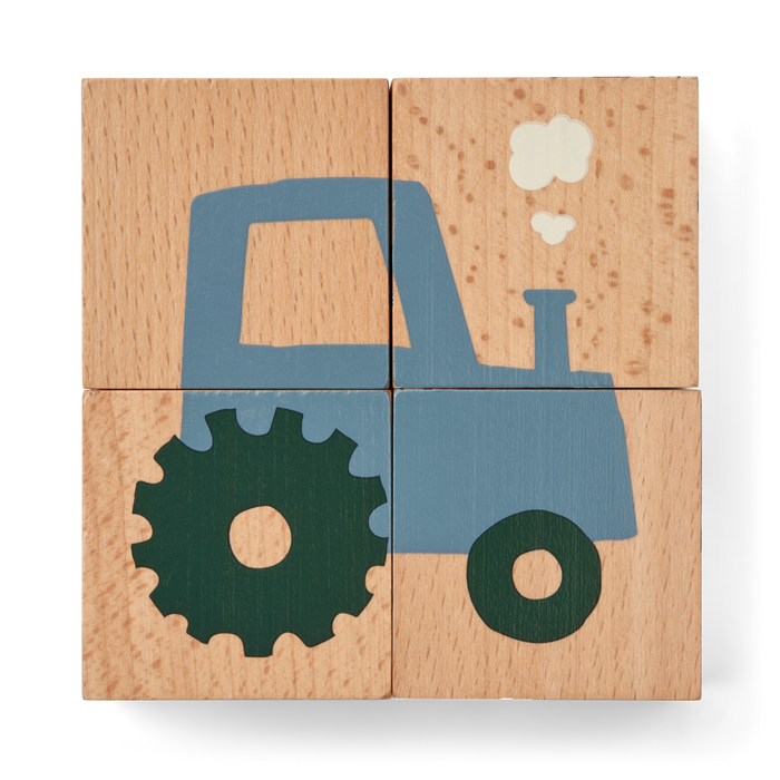 Liewood - Puzzle - Agae - Vehicle/Nature - 3