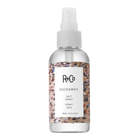 R+Co salt spray, ROCKAWAY beach hair spray, tousled wave hair mist, beachy waves styling spray, volume and texture salt spray, surf hair look, buildable texture spray, sea salt hair spray, effortless wave spray, summer hair product