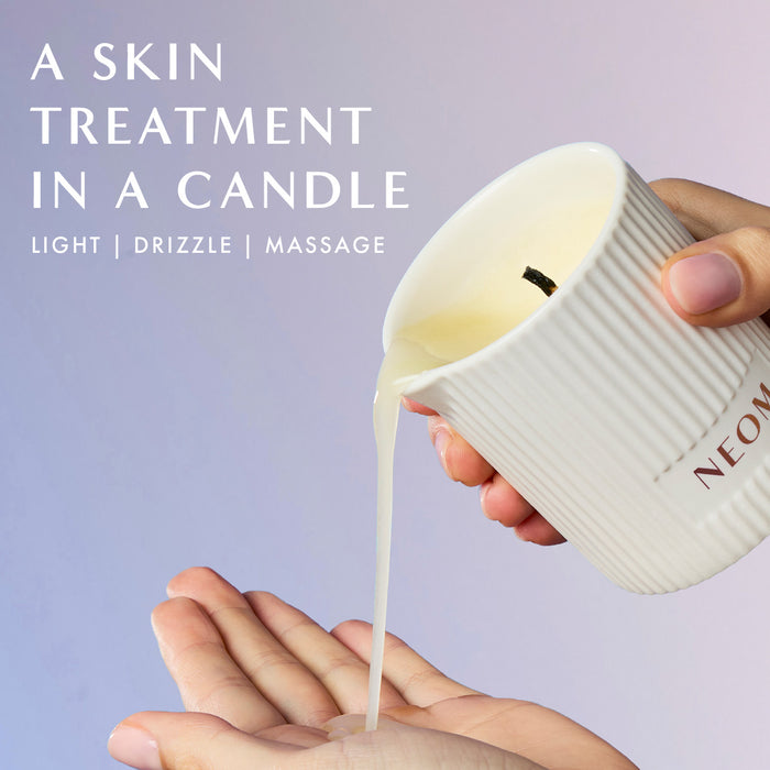 A skin treatment in a candle 

Light | Drizzle | Massage