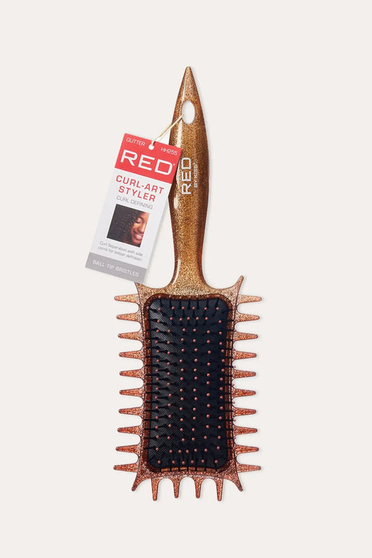 RED BY KISS CURL DEFINING BRUSH BALL TIP RED BEAUTY
