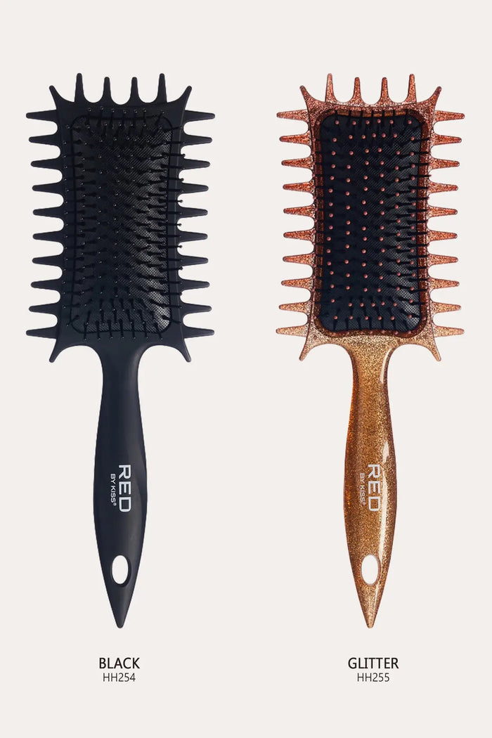 RED BY KISS CURL DEFINING BRUSH BALL TIP RED BEAUTY
