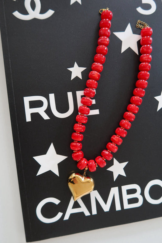RED HEART NECKLACE