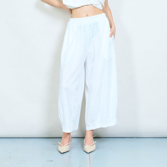 Relaxed wide leg flowy trousers wholesale