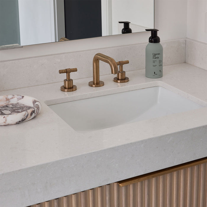 Interior designed bathroom with foaming hand soap