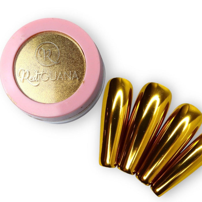 RI- Gold Metallic Chrome Pigment-Pigments/Flakes/Chromes-Red Iguana LLC-Gel Essentialz