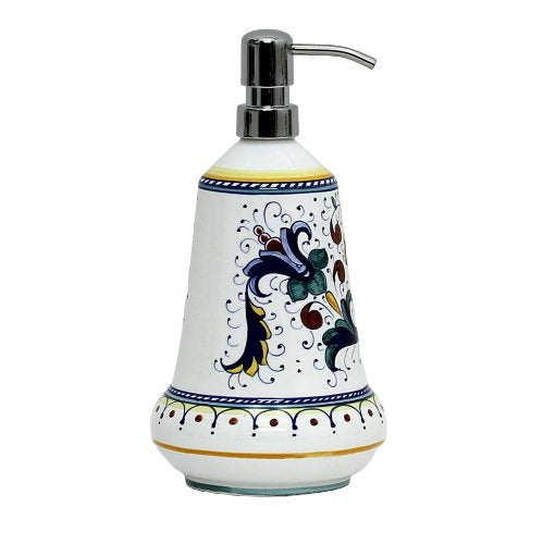RICCO DERUTA CLASSICO: Liquid Soap/Lotion Dispenser with Chrome Pump (Large 26 OZ)