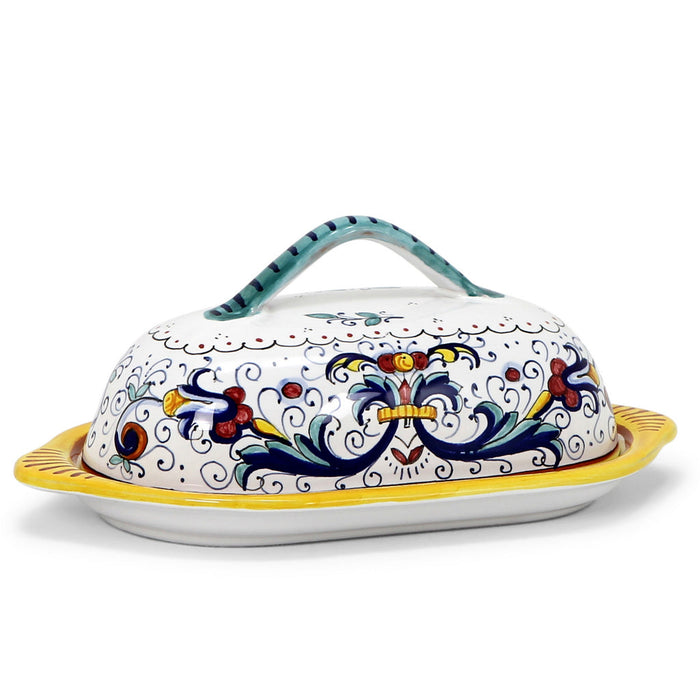 RICCO DERUTA DELUXE: Oval Butter Dish with Cover