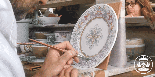 RICCO DERUTA DELUXE: Oval Butter Dish with Cover