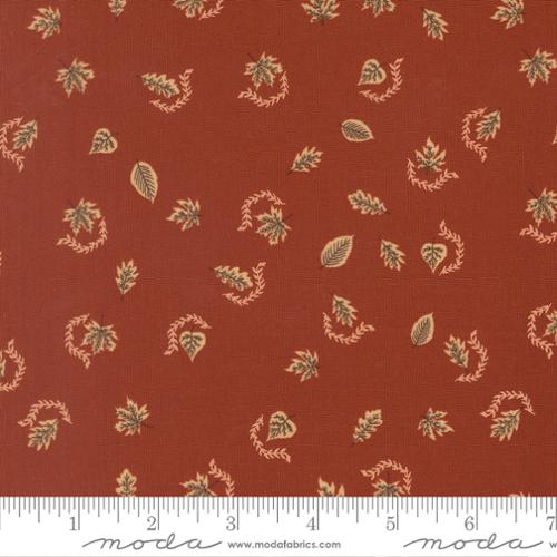 Rust- Autumn Breeze Leaves- Windfall- Fat Quarter