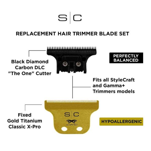 SC Gold Wide X-Pro Classic Blade # SC529GB - Palms Fashion Inc.