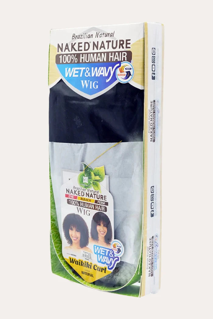 SHAKE N GO NAKED 100% HUMAN HAIR WET&WAVY WIG - WAIKIKI CURL
