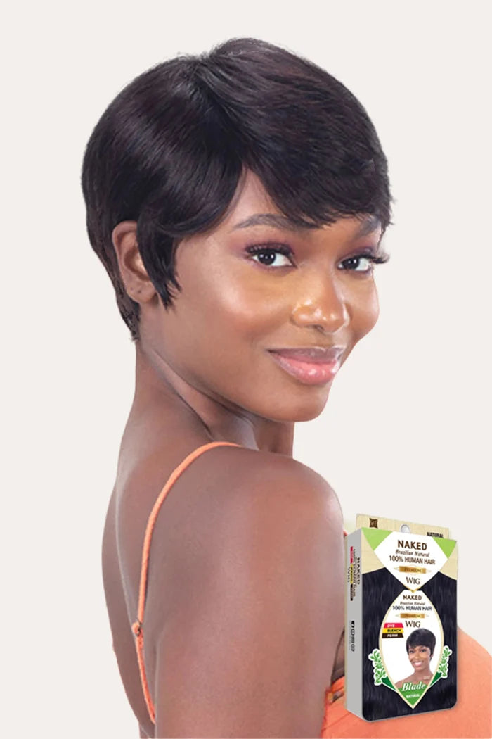 SHAKE N GO NAKED PREMIUM 100% HUMAN HAIR WIG - BLADE SHAKE N GO
