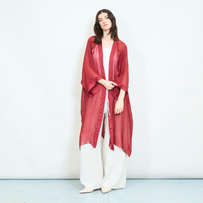 Sheer draped open front cover up wholesale
