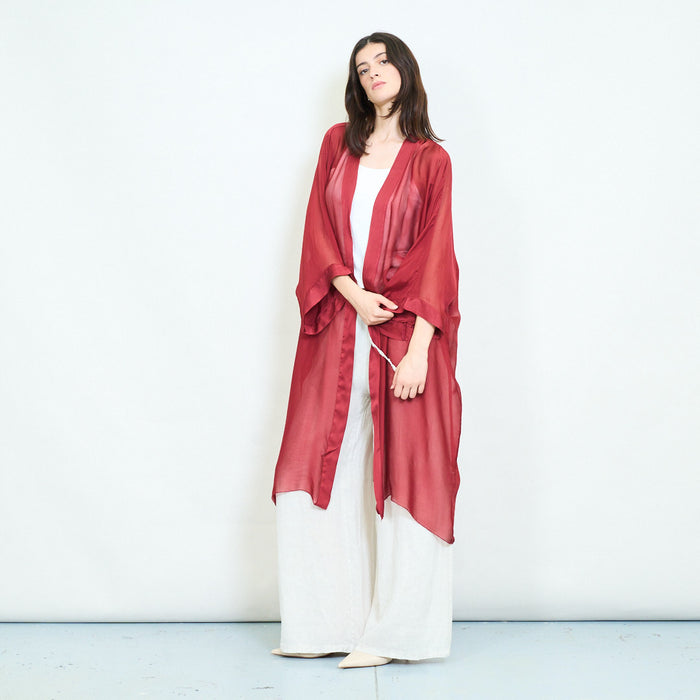 Sheer draped open front cover up wholesale