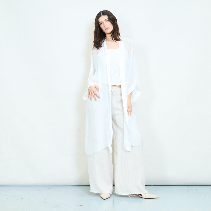 Sheer draped open front cover up wholesale