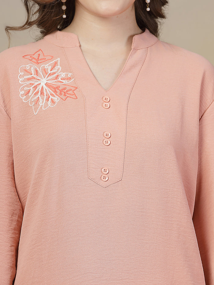 Shoreline Rose Peach Co-ord Set by Italian Vega