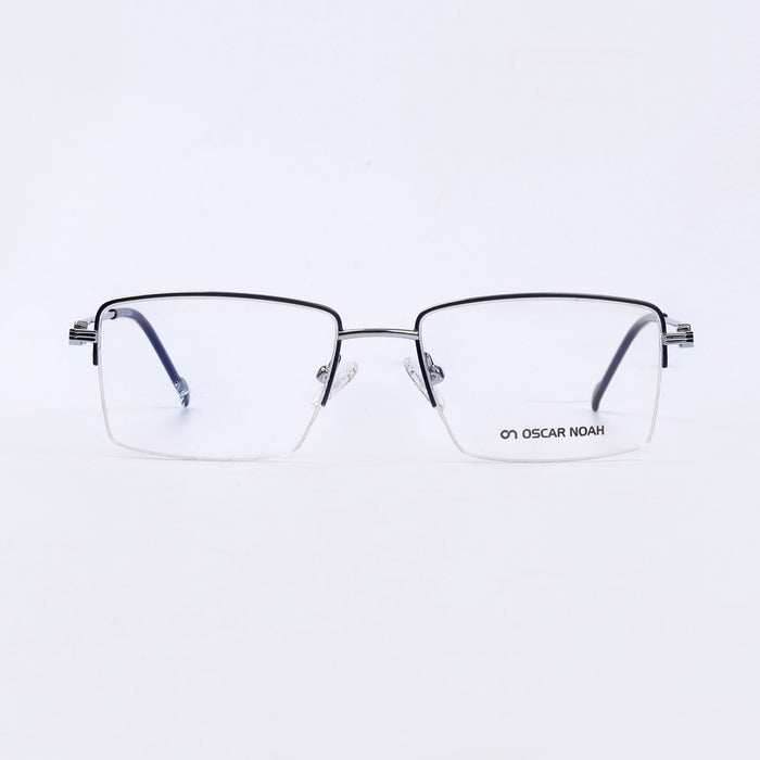 Silver Square Half Rim