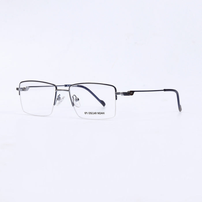 Silver Square Half Rim