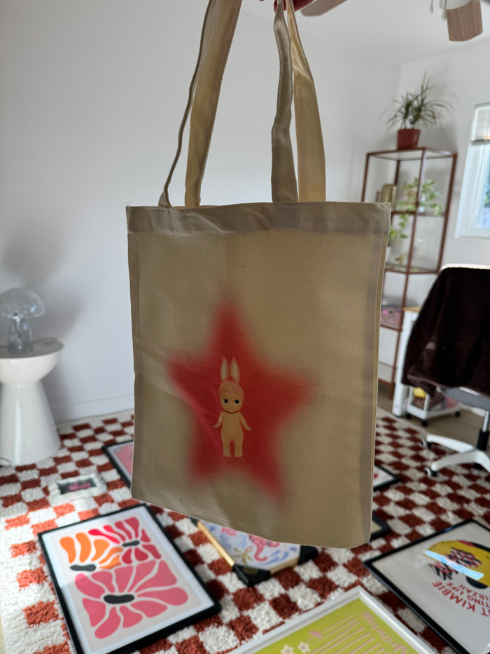 Sonny Angel Inspired Artwork Rabbit Star Totebag
