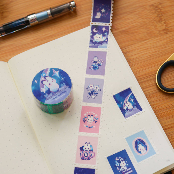 Stamp Washi Tape Rabbits Shooting Star