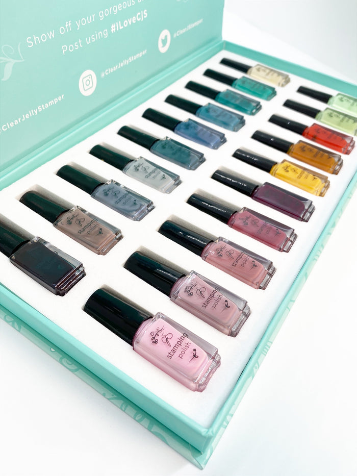 Stamping Polish Kit - Layering Part 2 - (20 colours) | Clear Jelly Stamper