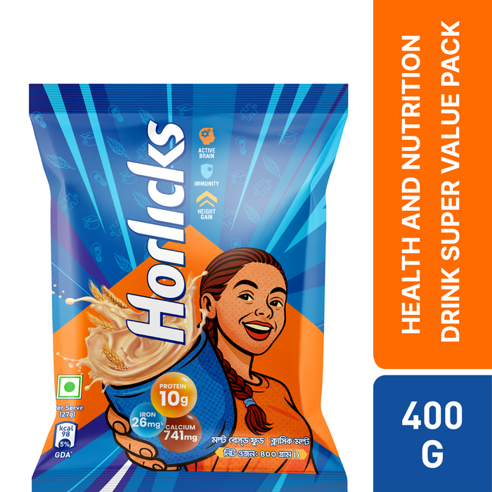 Standard Horlicks Health and Nutrition Drink Super Value Pack 400g