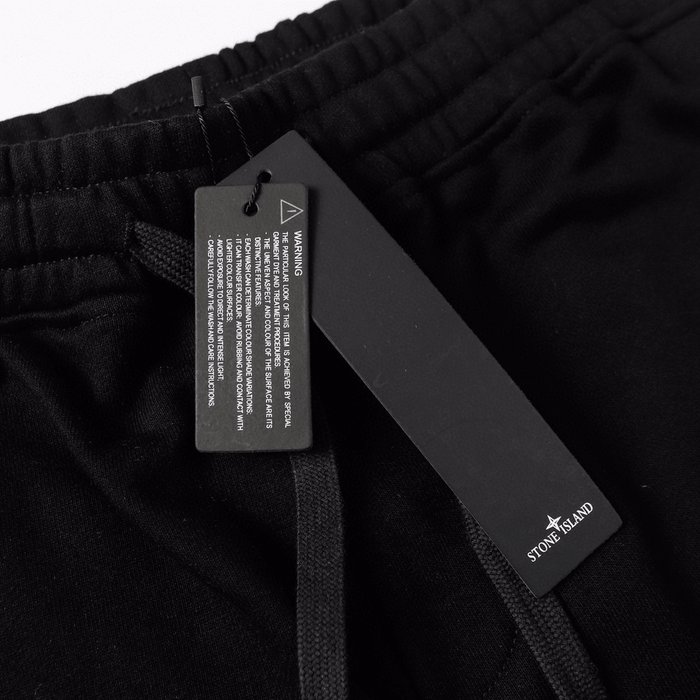 "Stone" Monogram Shorts Black