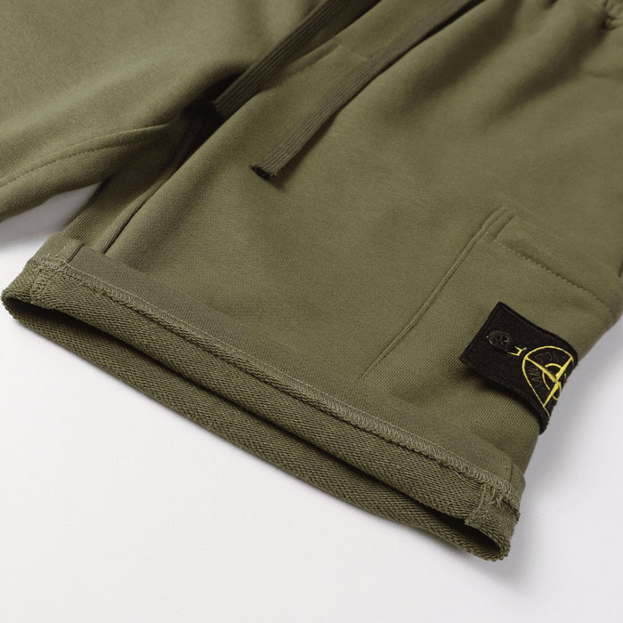 "Stone" Monogram Shorts Kaki
