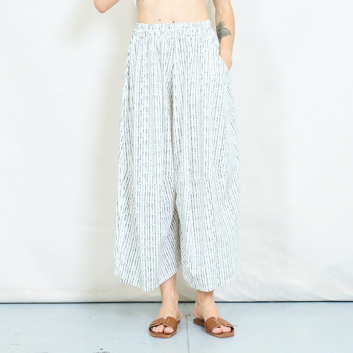Striped wide leg trousers wholesale