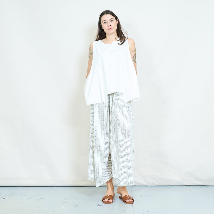 Striped wide leg trousers wholesale