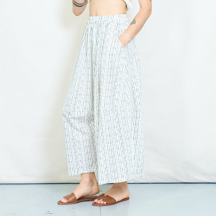 Striped wide leg trousers wholesale