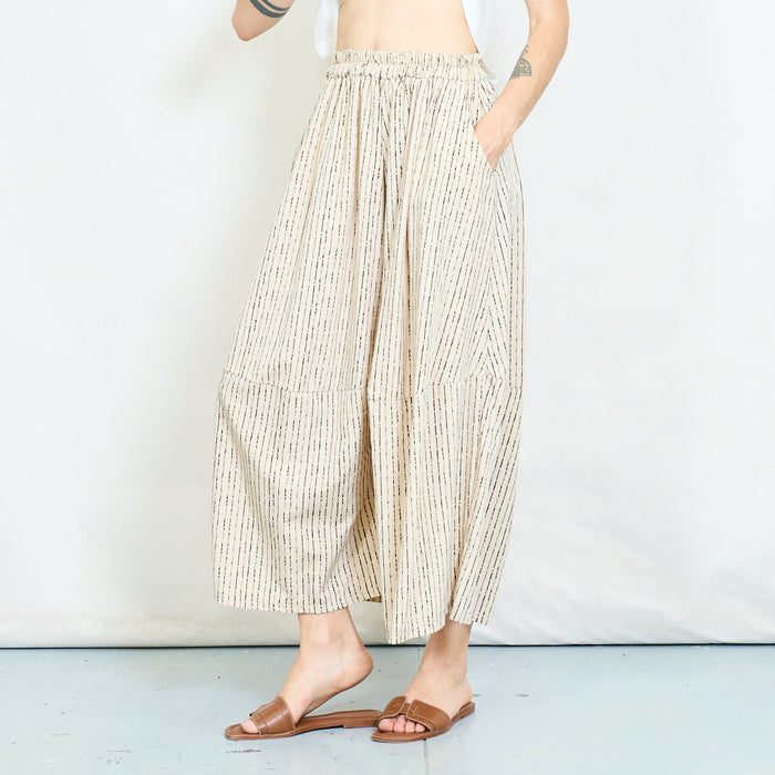 Striped wide leg trousers wholesale