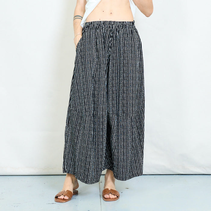 Striped wide leg trousers wholesale