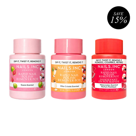 Summer Scents Rapid Nail Polish Remover Pot Trio