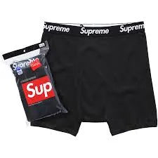 SUPREME 4 PACK BLACK  BOXER BRIEFS