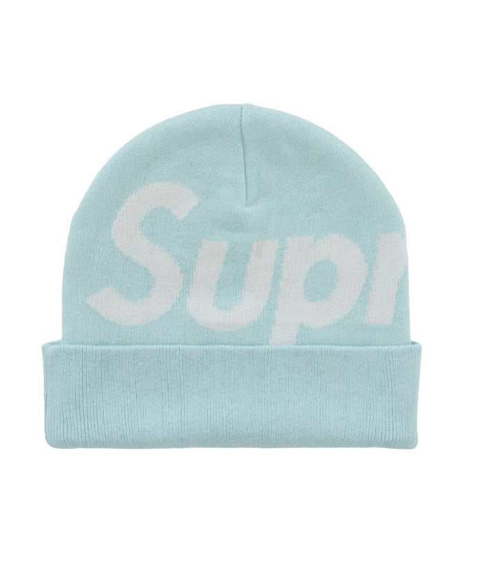SUPREME BIG LOGO SKY BLUE  BEANIE (BRAND NEW)