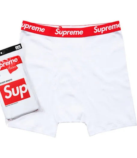 SUPREME FOUR PACK WHITE  BOXER BRIEFS