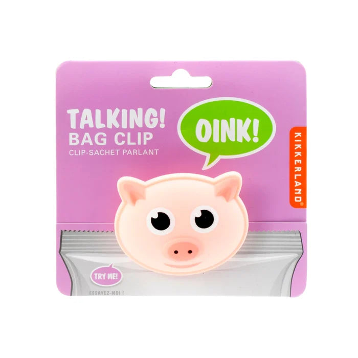 Talking Pig Bag Clip