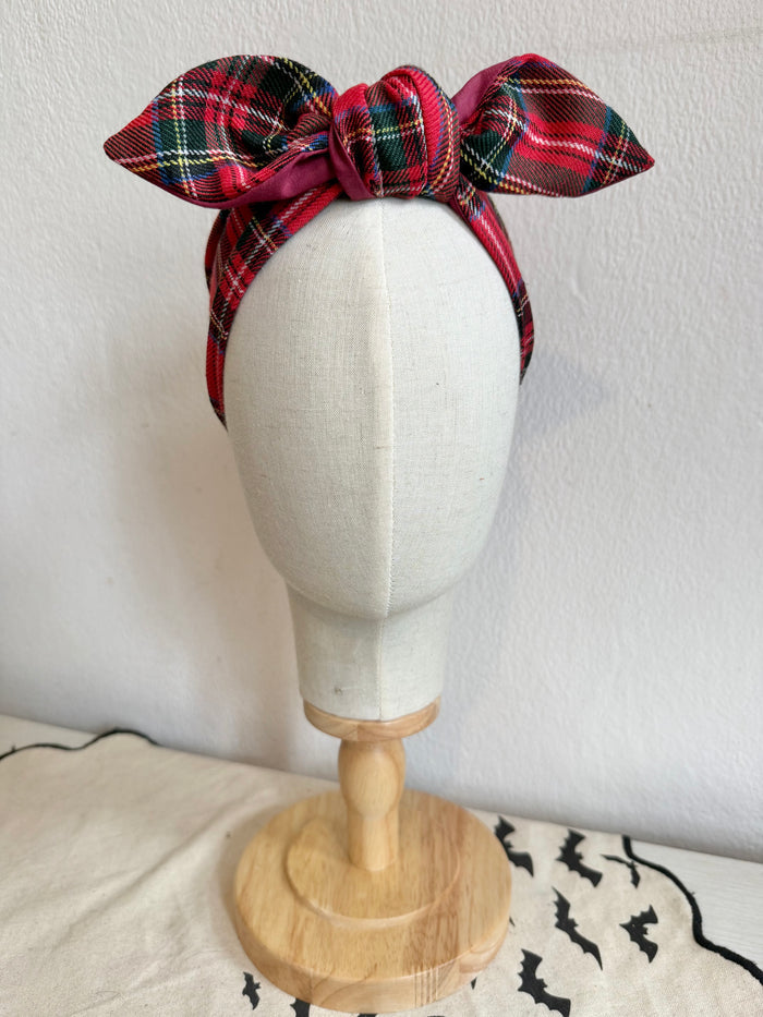 Tartan headscarf