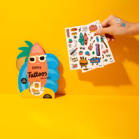 OMY - Temporary Tattoo - Surf & Skate