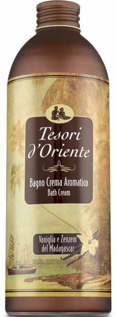 Tesori d'Oriente Bath Cream Vanilla & Ginger 500 ml - EMPORIO ITALIANO
