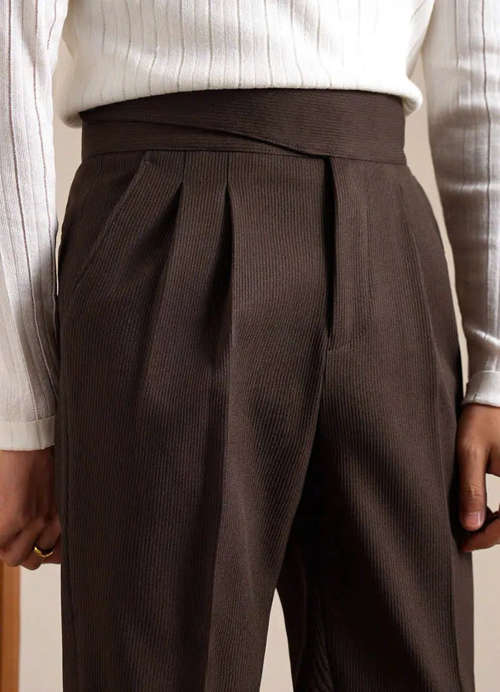 Textured Bologna Gurkha Trousers - BRABION